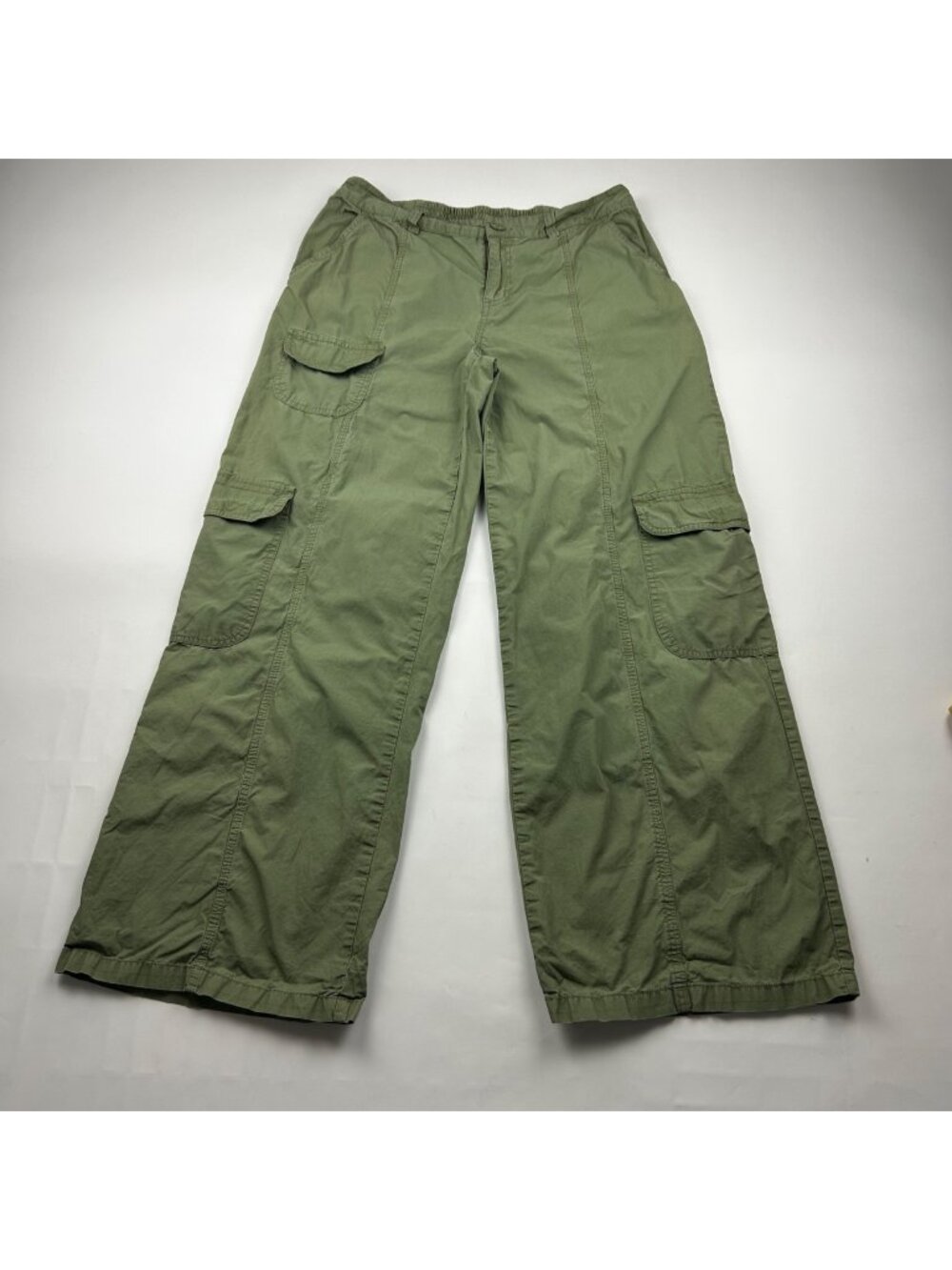 Wild Fable Olive Green Poplin Canvas Cargo Pant S